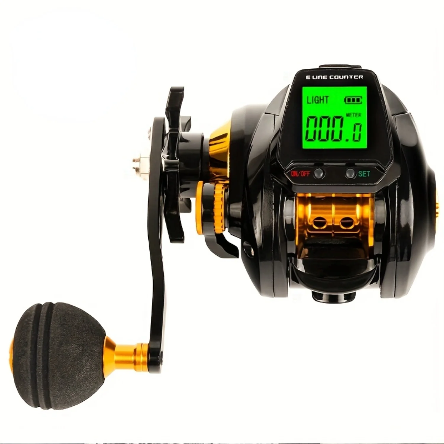 

Professional Line Counter Baitcast Fishing Reels With Large Digital Display for Left-Handed Anglers