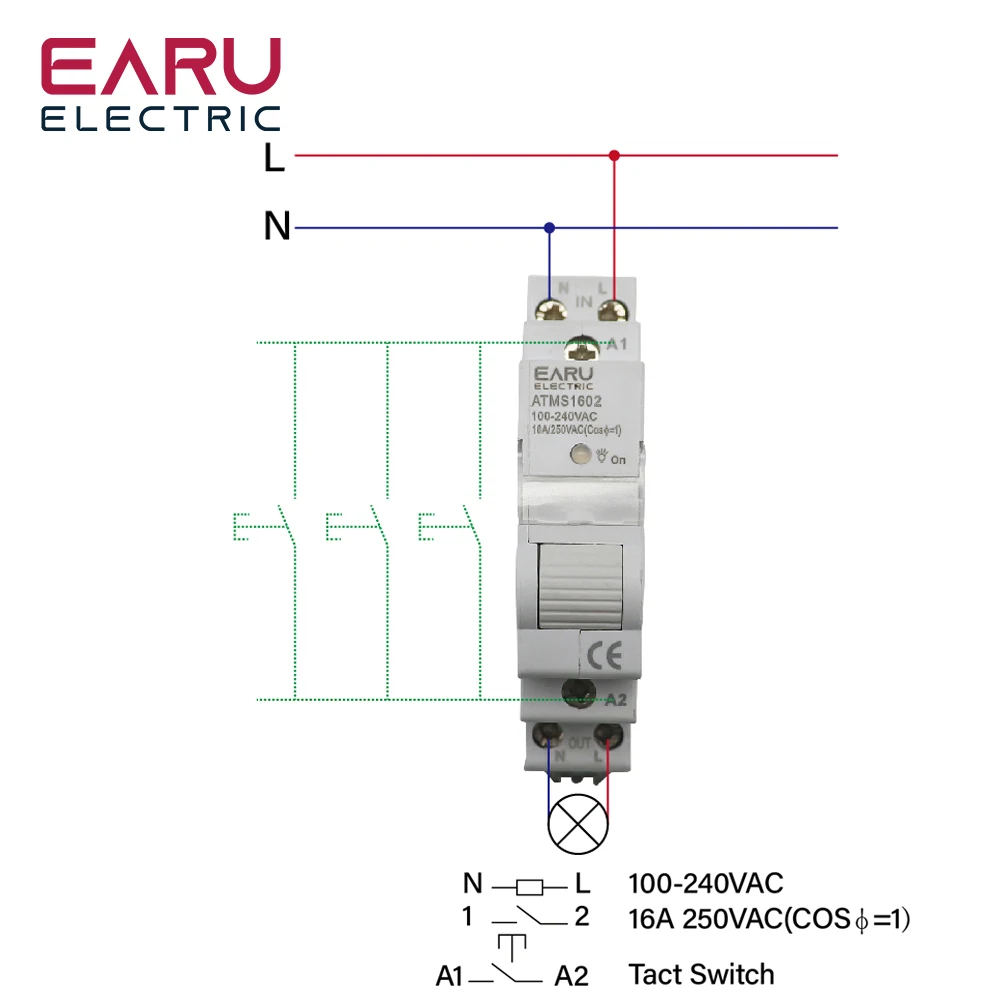 AC 110V 220V 16A Din Rail WIFI / Zigbee Smart Timer Relay Switch Breaker Remote Control by Tuya APP KWH Energy Power Meter