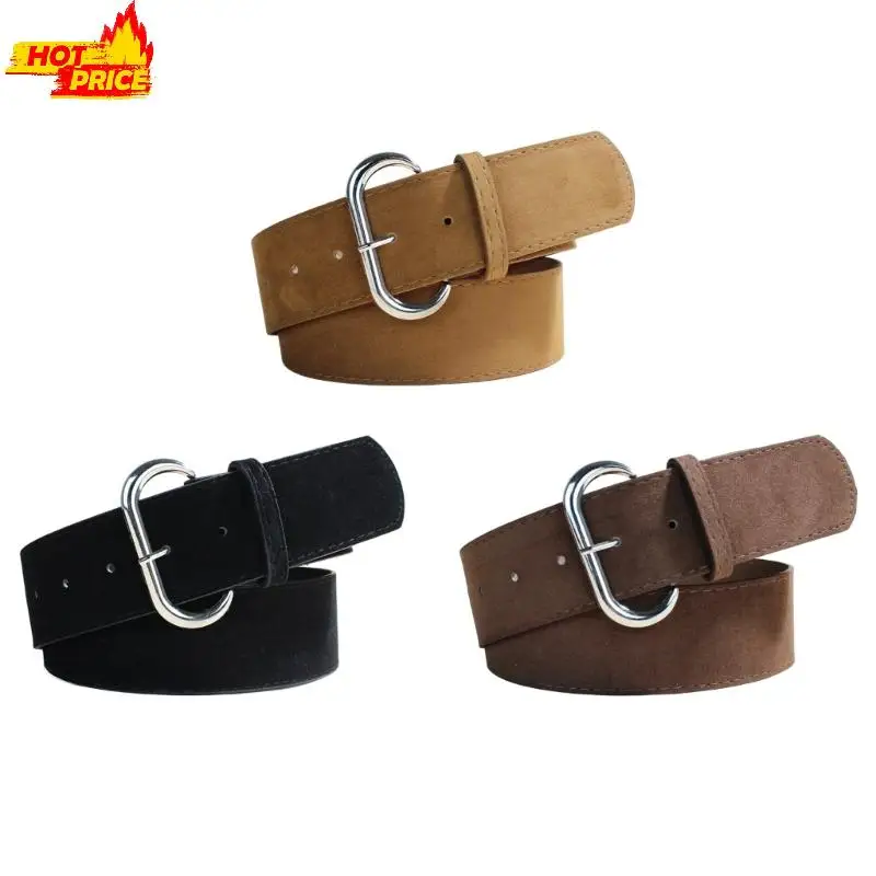 

Широкий ремень из искусственной кожи премиум-класса, удобный пояс из искусственной замши для стильной функциональной одежды