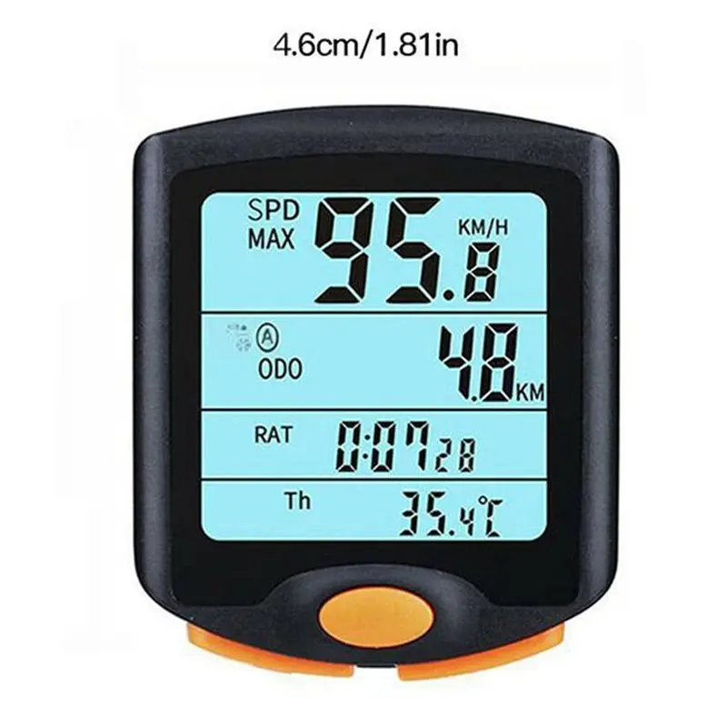 ABJX New Digital Multifunction Bicycle Computer Wired Bike Speedometer Motion Sensor Speed Counter Bicycle Stopwatch