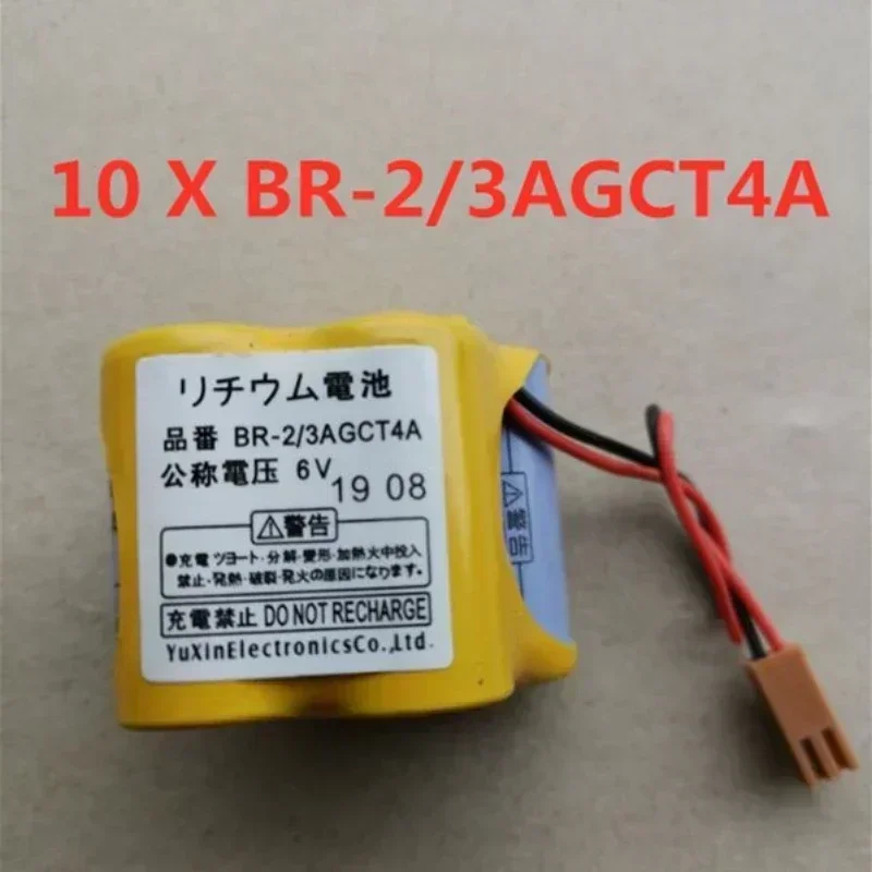 10pcs PACK HOT Brown Belt Hook Plug NEW BR-2/3AGCT4A 6V PLC Lithium-ion Battery A98L-0031-0025
