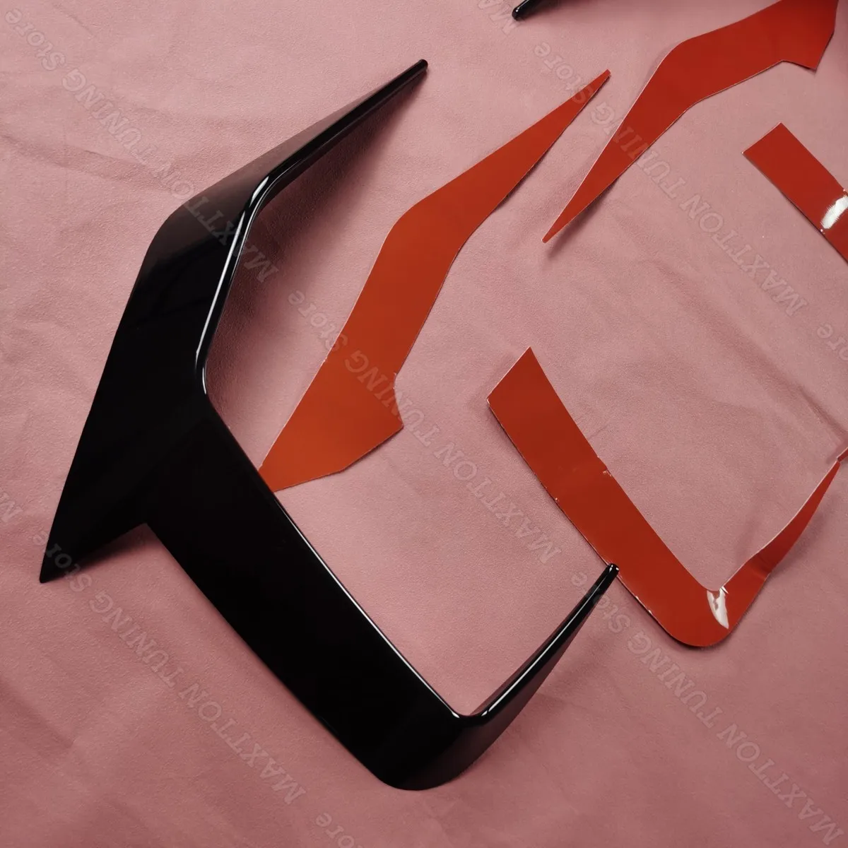 2er-Set Frontstoßstangen-Seiten-Spoiler Windmesser Canards Lufteinlassabdeckung Bodykits für BMW 5er G60 G61 M Sport 2023 2024 2025 2026 – Detail 7