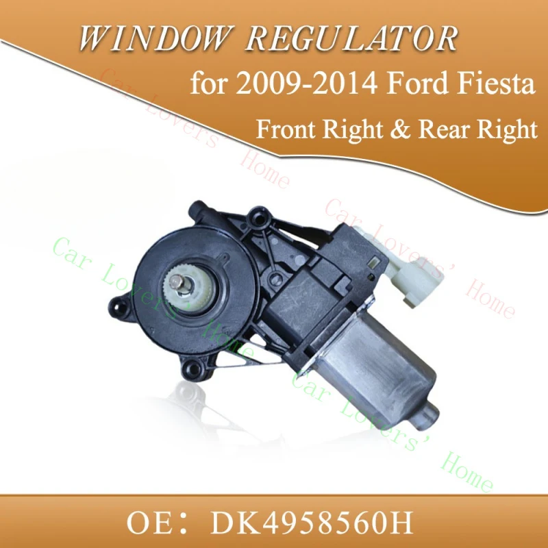 A+ Front Right & Rear Right Power Window Regulator Motors for 2009-2014 Ford Fiesta