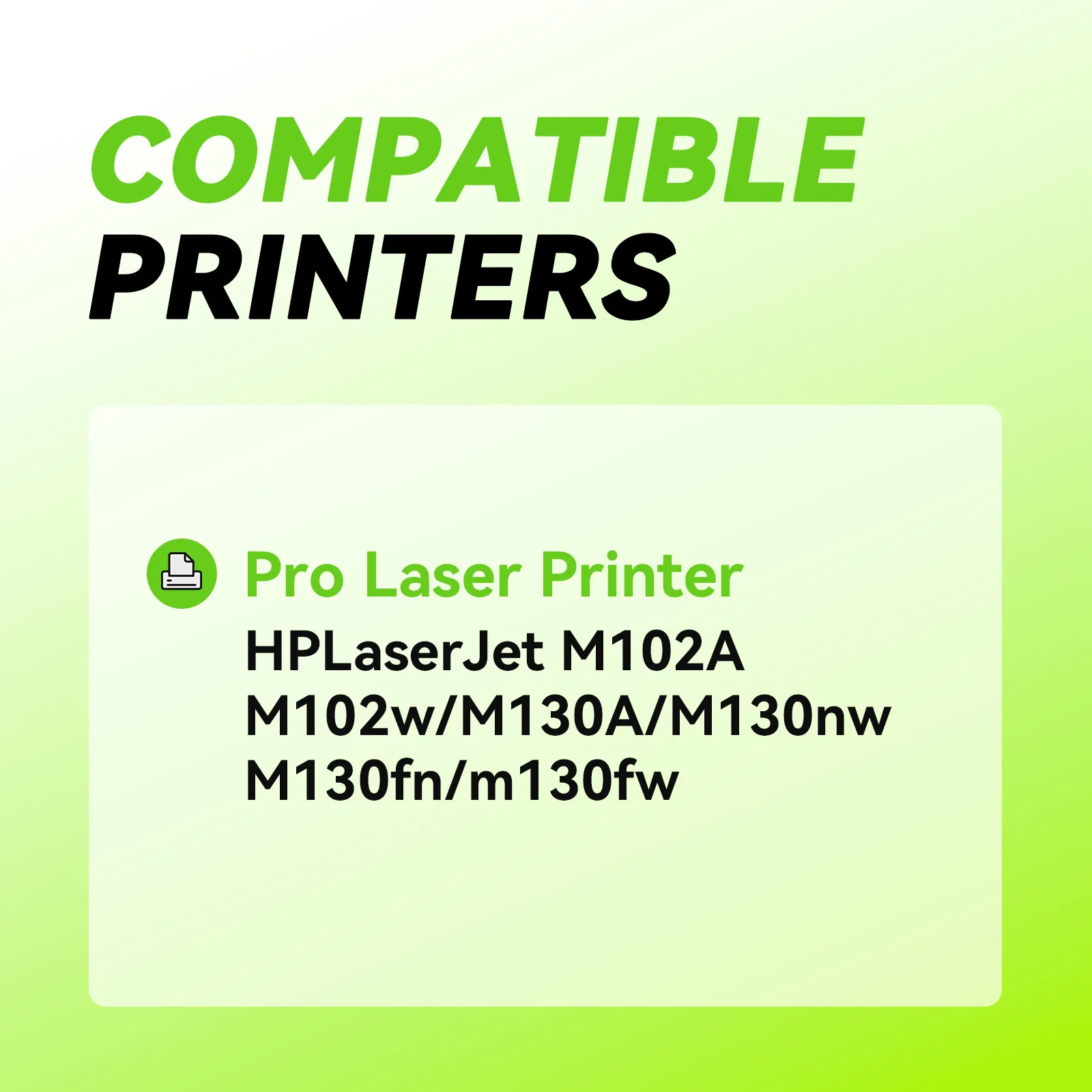 CF217A 17A 217A CF217 Black Toner Cartridge Compatible for M102A M102w M130A M130nw M130fn m130fw 132NW printer