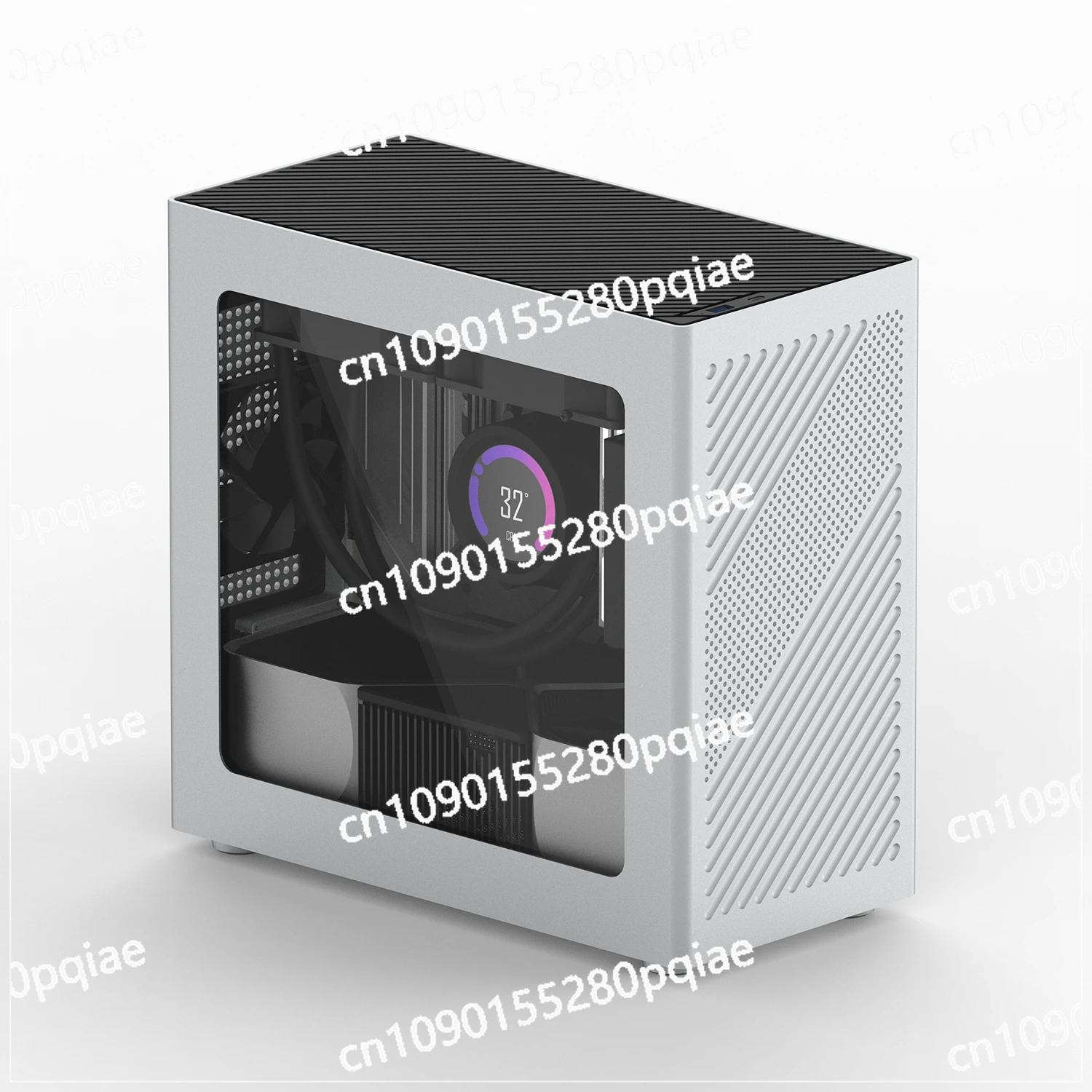 New COOJ Z18 Side Transparent MATX Aluminum Alloy Integrated Molding Shell Directly Inserted Into Water-cooled ITX Computer Case