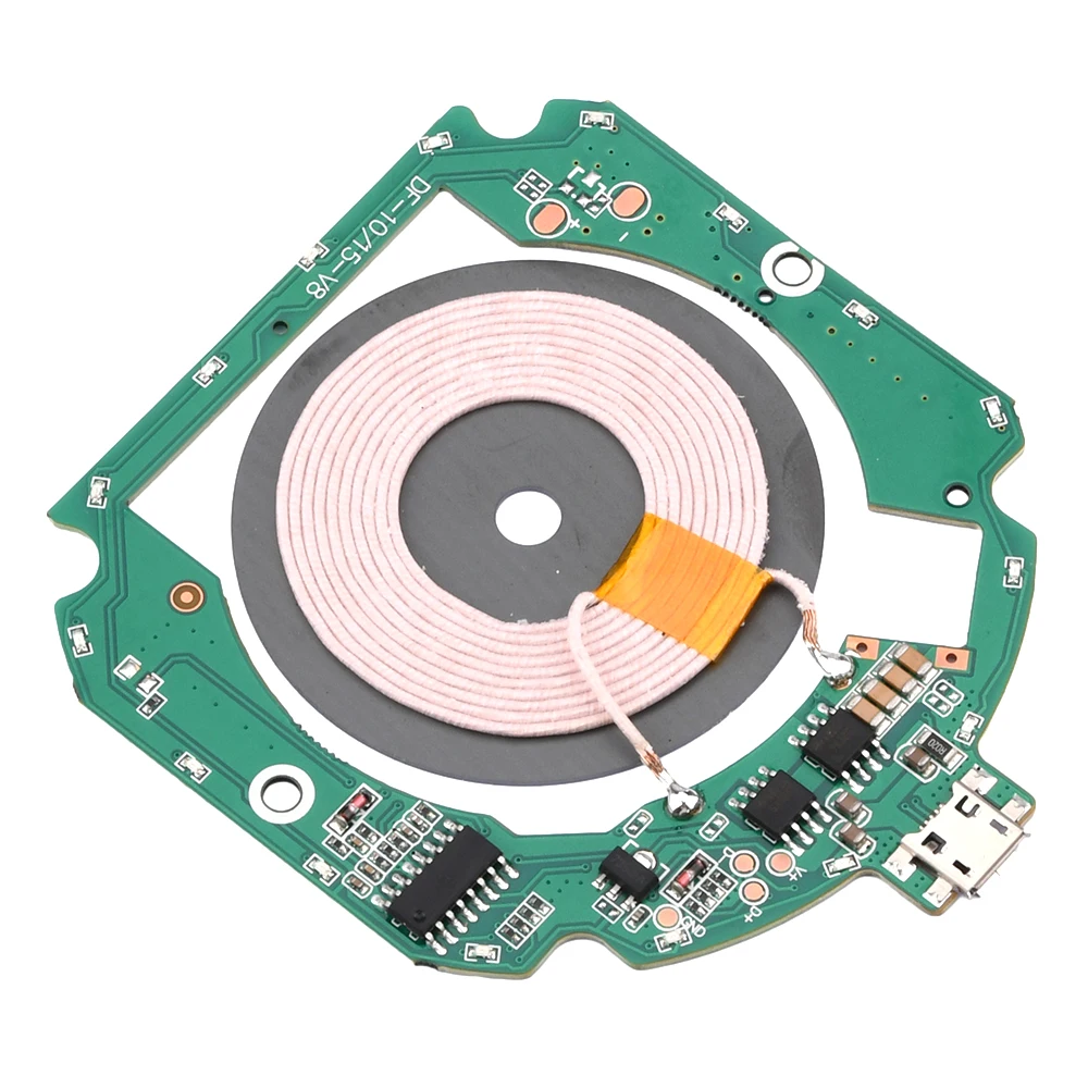 10W 15W High Power Wireless Charger Transmitter Module Type-C Micro USB + Coil QC/PD Standard Fast Charging Circuit Board