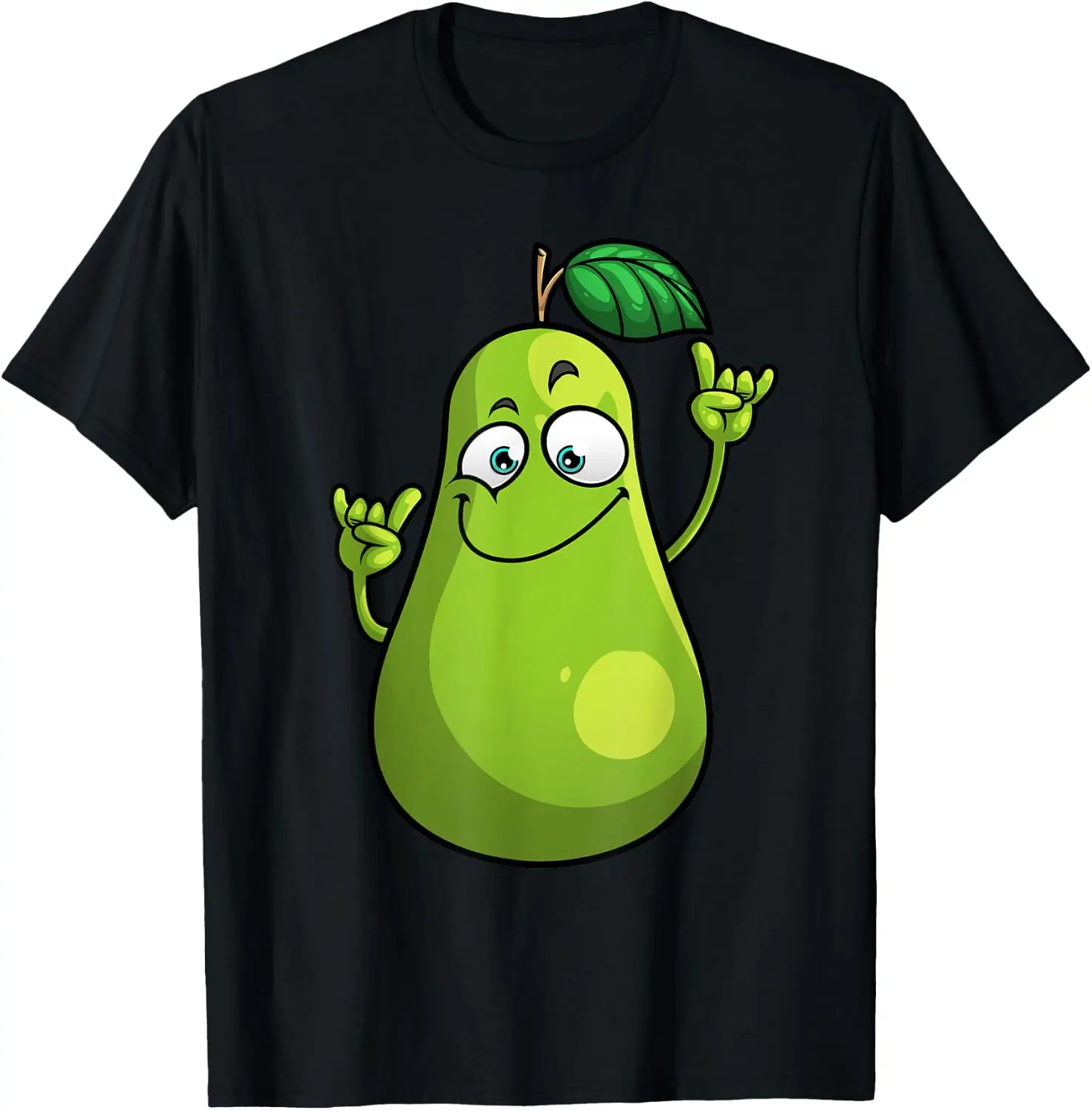 Funny Pear Designs For Men Women Gardening Vegan Plant Food T-Shirt 100% Cotton Trendy Y2K Short-Sleeve Tee-Soft, Quick-Drying,
