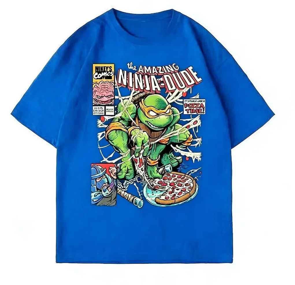 Nickelodeon Nick - Kinder-T-Shirt mit Ninja Turtles Cartoon-Print aus Baumwolle, Coole Jacke für Kleinkinder