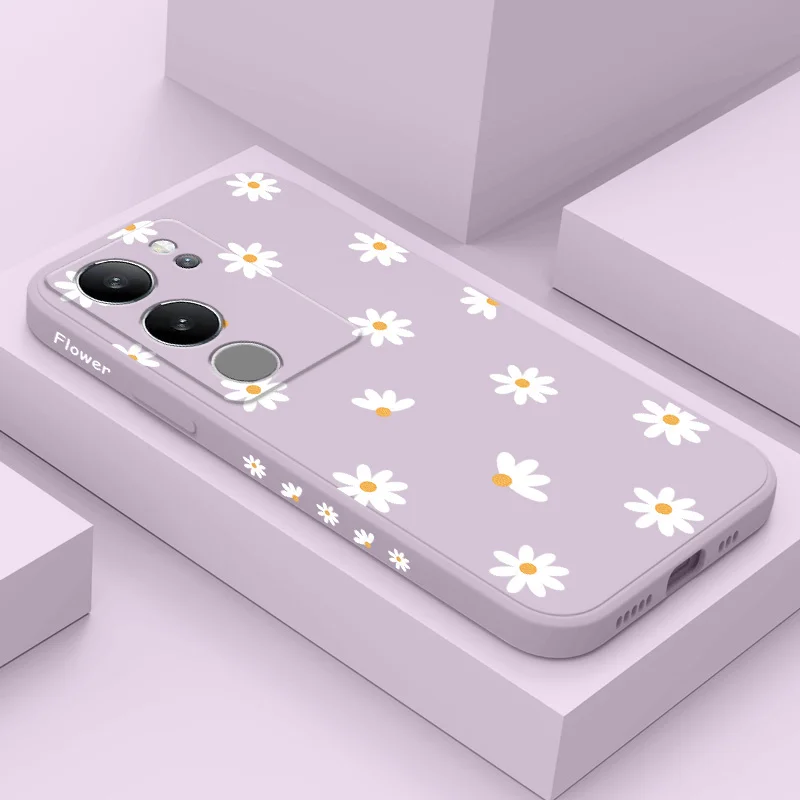 

Dark Night Daisy Phone Case For VIVO V50 V40 V30 V29 V29E V27 V27E V25 V25E V23 V23E V21 V20 Y20 Y12 Y21 Y22 Pro 4G 5G Cover