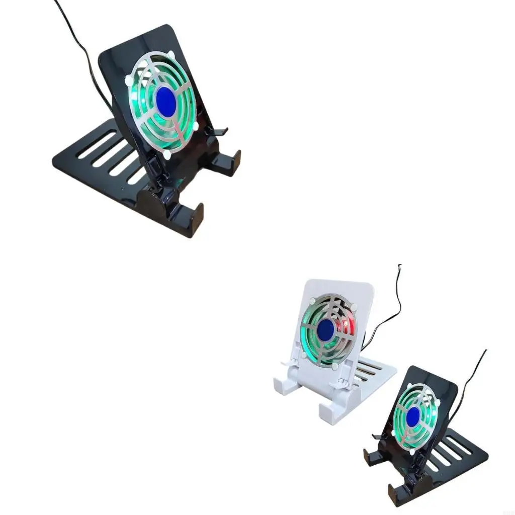 

83CE USB Tablet Phone Cooling Stand, Quiet Fan With Stable Folding Bracket Cooling Support For Electronic Devices Stable Base