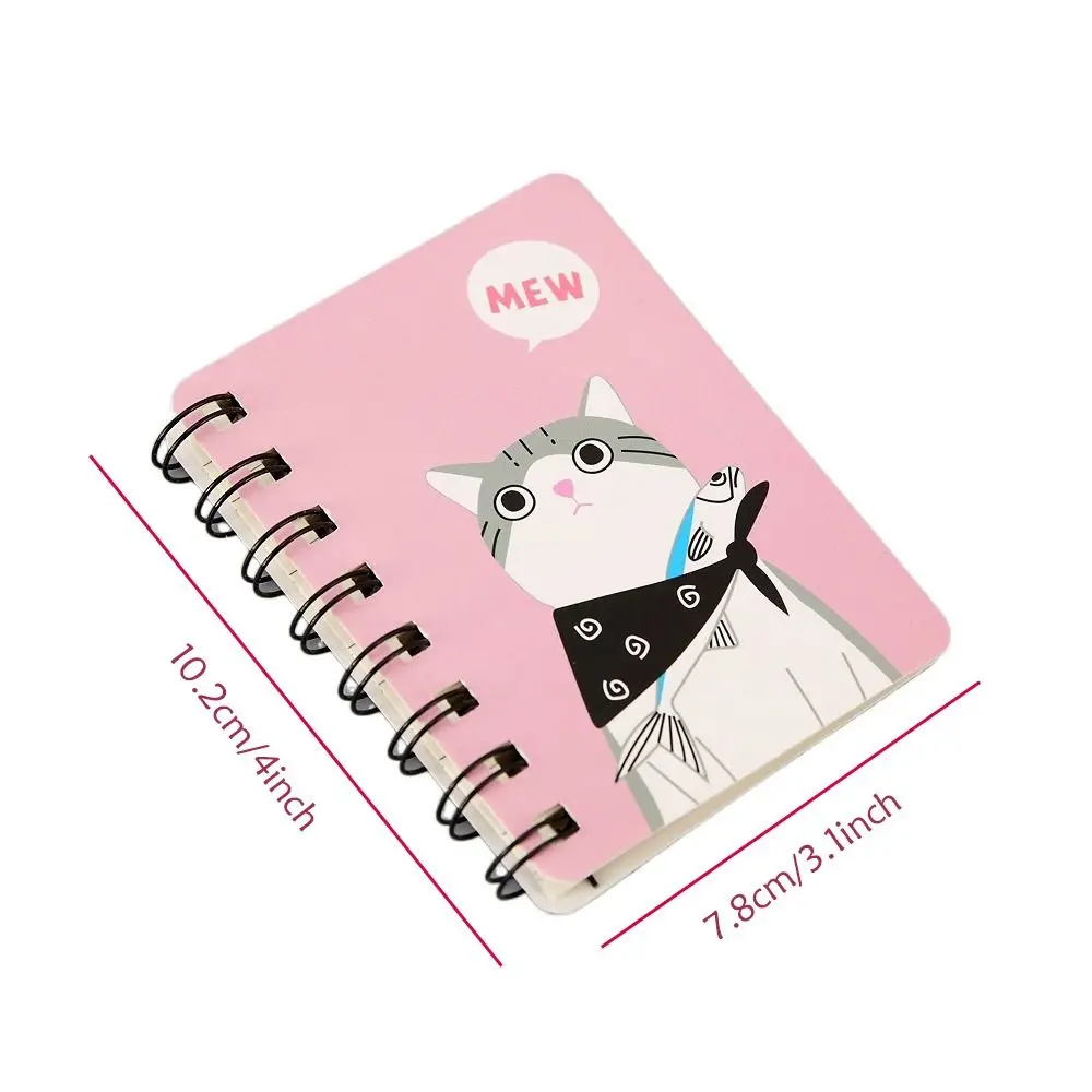 Cute Coil Notebook Calendar School Portable Pocket 80 Sheets Notepad A7 Planners