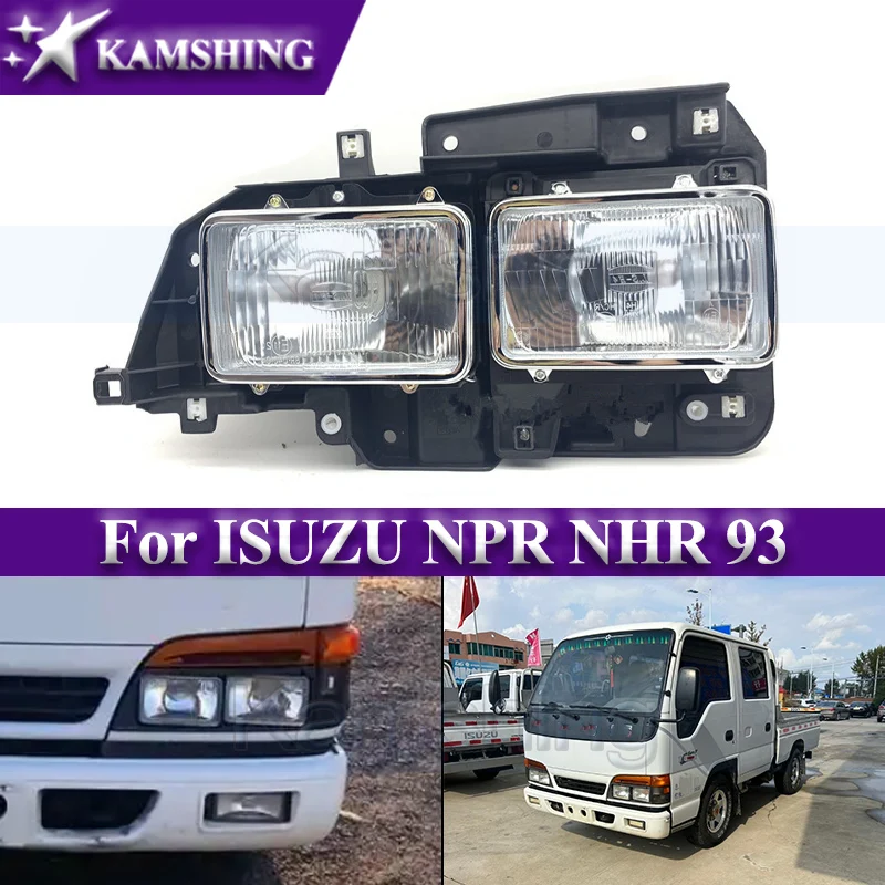 

Kamshing Front Bumper Headlight For ISUZU NPR NHR 93 Front Head Light Headlamp Head Lamp Without Bulb
