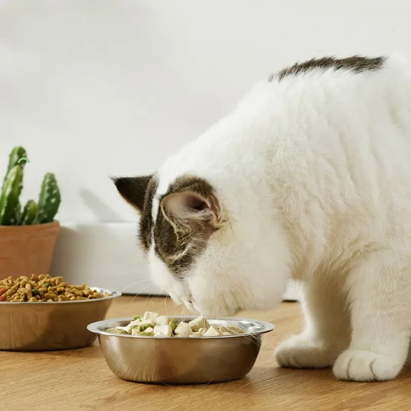 1PC Stainless Steel Pet Bowl Is Bite-resistant Drop-resistant and Rust-free