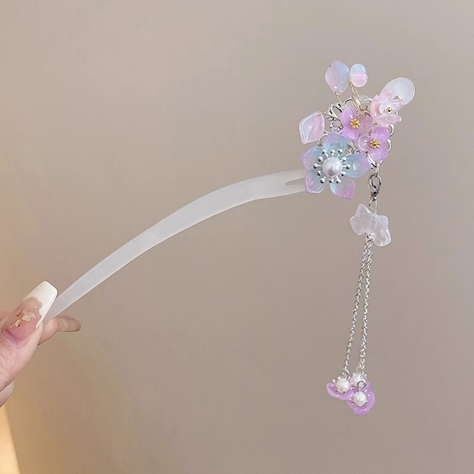 Licht Luxus Blume Haarnadel Für Frauen Chinesischen Stil Floral Schmetterling Quaste Haar Stick Elegante Metall Schmuck Haarnadel Haar Clips – Detail 14