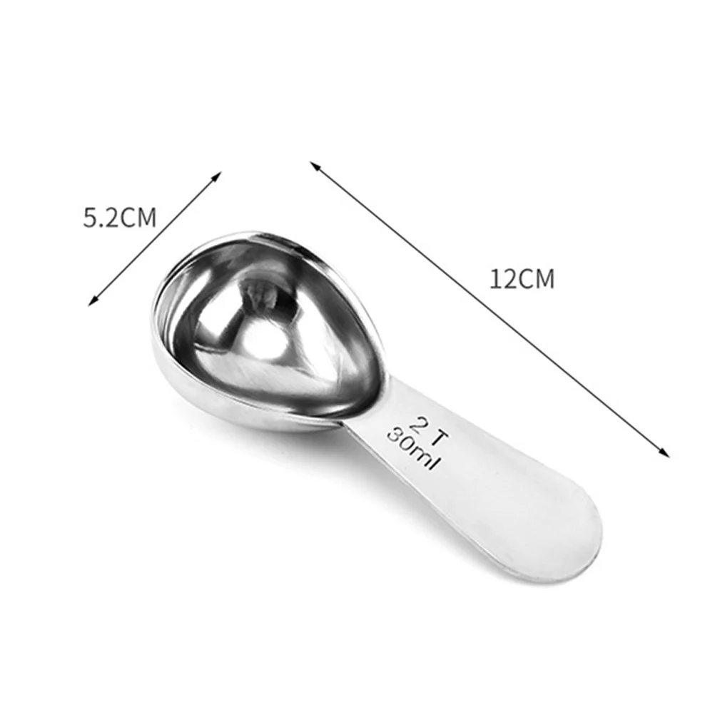 15 ミリリットルコーヒー計量スプーンステンレス鋼ディープノンスリップハンドル挽いたコーヒー用ココア茶粉タンパク質パウダーキッチン用