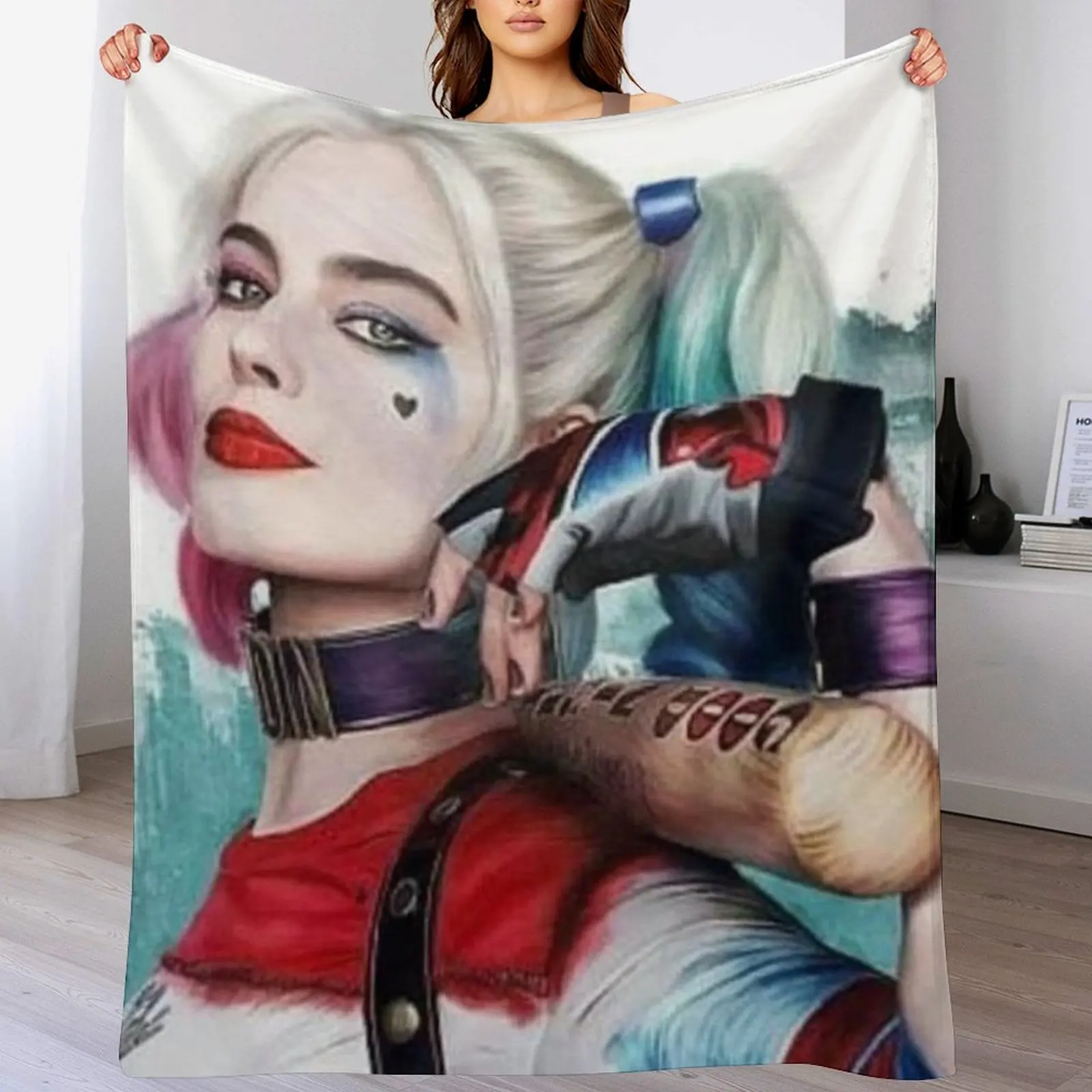 

Margot robbie Throw Blanket All Season Soft Lightweight Blanket for Home