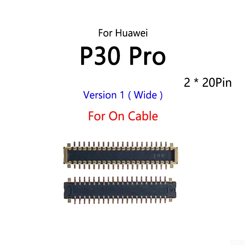 50PCS/Lot For Huawei P30 Pro 40Pin LCD Display Screen FPC Connector Port On Mainboard / Flex Cable