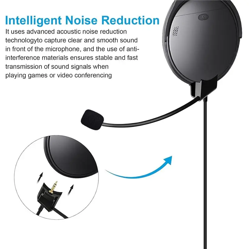 [NEW!CCDD】 For Bose Quietcomfort 45 Headphone Replacement Audio Cable For Gaming Microphone Compatibility