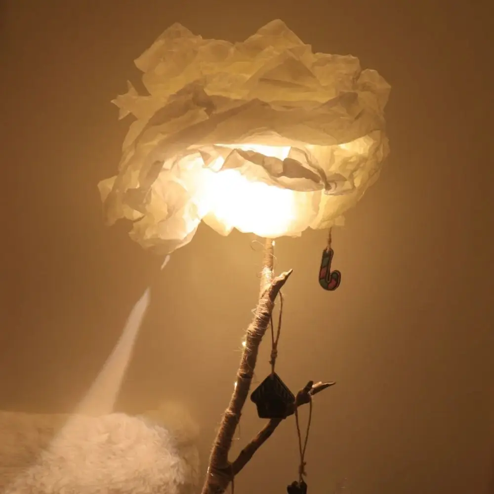Ins Art DIY Cloud Lampshade Paper-based Natural Light Paper Lampshade Creative Design Artistic Simple Lampshade Dinner Table