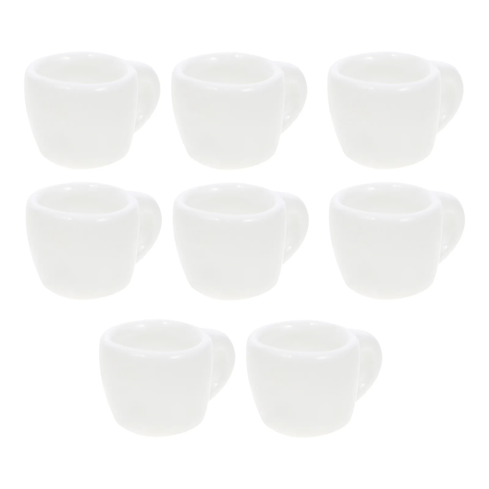 

8 Pcs Mini Ceramic Mug Coffee Dollhouse Accessories Kitchen Toys Mugs Ceramics Child