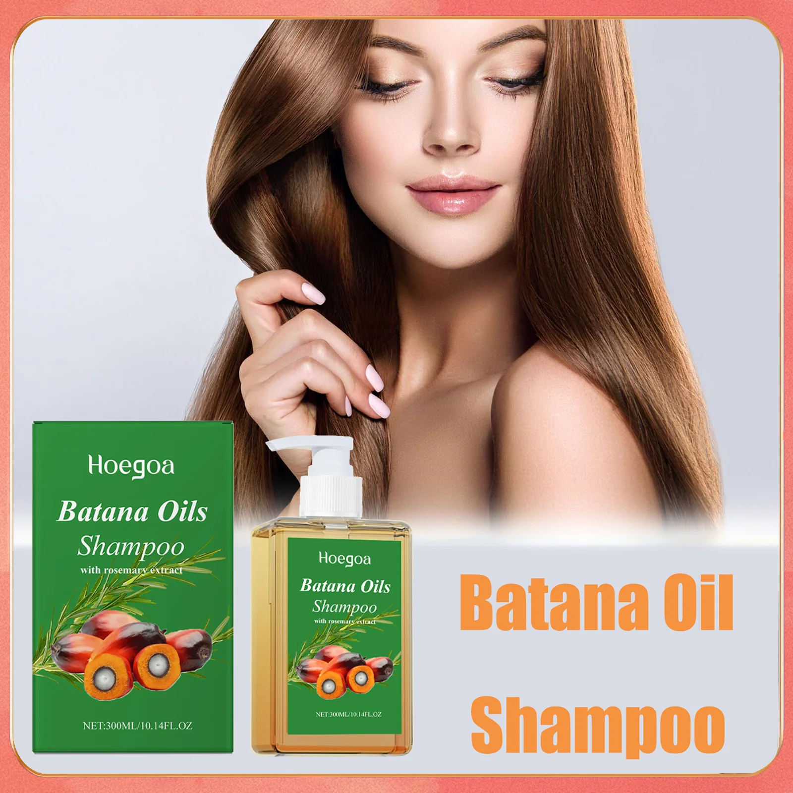 

Шампунь для роста волос Batana, против выпадения, восстановление поврежденных секущихся волос, питательный контроль жирности, глубоко очищающий шампунь для восстановления волос