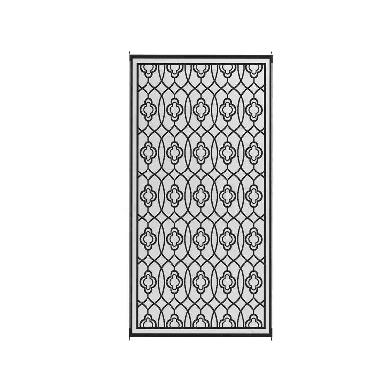 سجادة خارجية قابلة للعكس للباحات والطوابق، مقاومة للطقس، سهلة التنظيف، تصميم متعدد الاستخدامات، مثالية للحدائق والخارجية #1