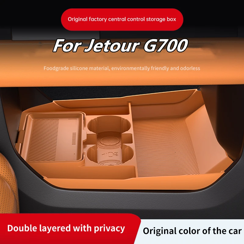 for-jetour-g700-center-console-below-storage-box-central-control-organizer-mat-car-interior-silicone