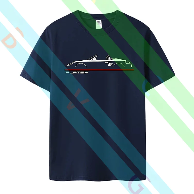 Boxster 986 Mens Shirt Cayman Owner  Gift for Boxster Owners Graphic Short Sleeves  Round-lead leisureT shirt 100% Cotton view 2