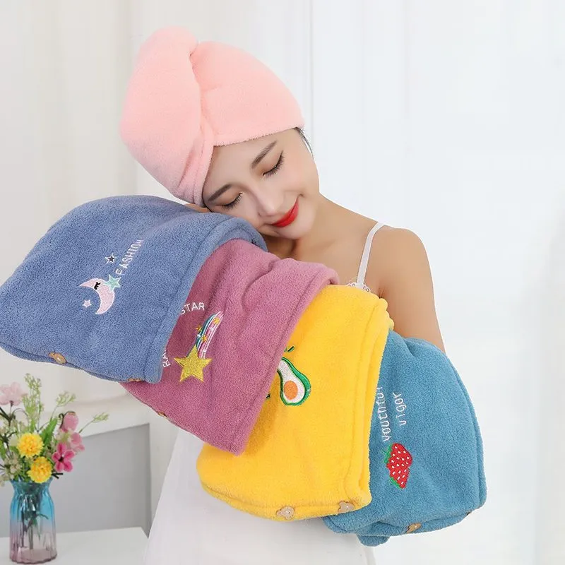 Microfiber Hair Drying Cap Ladies Bathroom Shower Cap Super Absorbent Baotou Towel Quick Dry Absorbent Towel Hair Towel