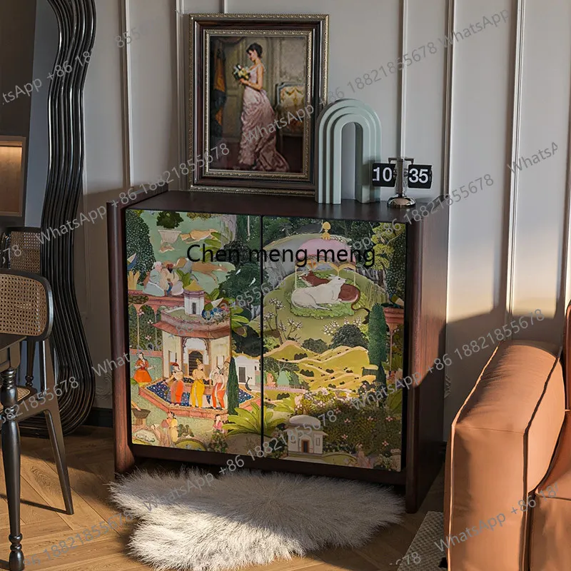 

Тумба-комод в стиле средневекового искусства для гостиной и столовой, пристенный шкаф для хранения, декоративный шкафчик для дивана