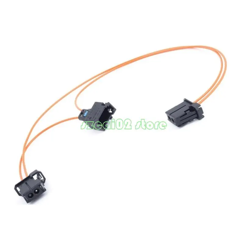 400B Fiber Connector Adapter 20cm 2 Male 1 Female Fiber Loop Bypass Suitable for Navigation & Digital FM Tuner