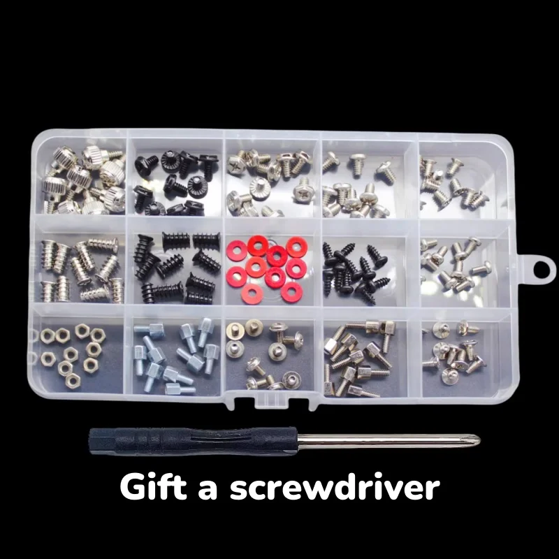 M2 M2.5 M3 Carbon Steel Cross Countersunk Head/Ultra Thin Flat Screws Laptop NoteBook Computer Screw Bolt Kit Box