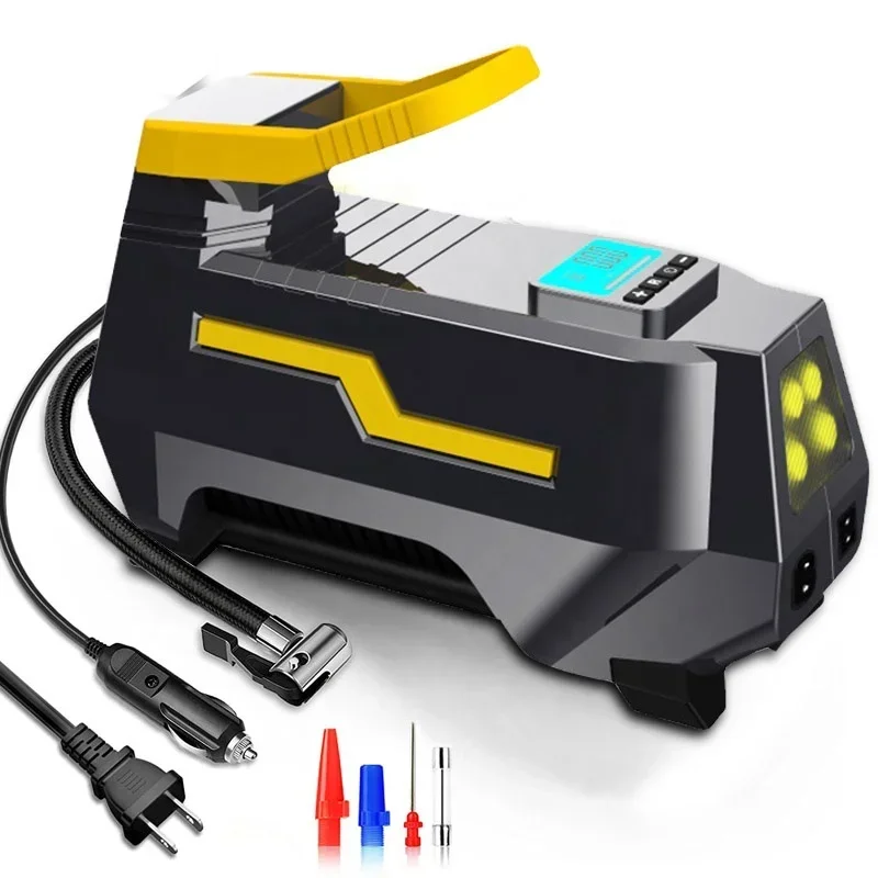 

Tire Inflator Air Compressor Portable DC/AC Digital Tire Pump for Car Tires 12V DC and Other Inflatables at Home 110-230V AC