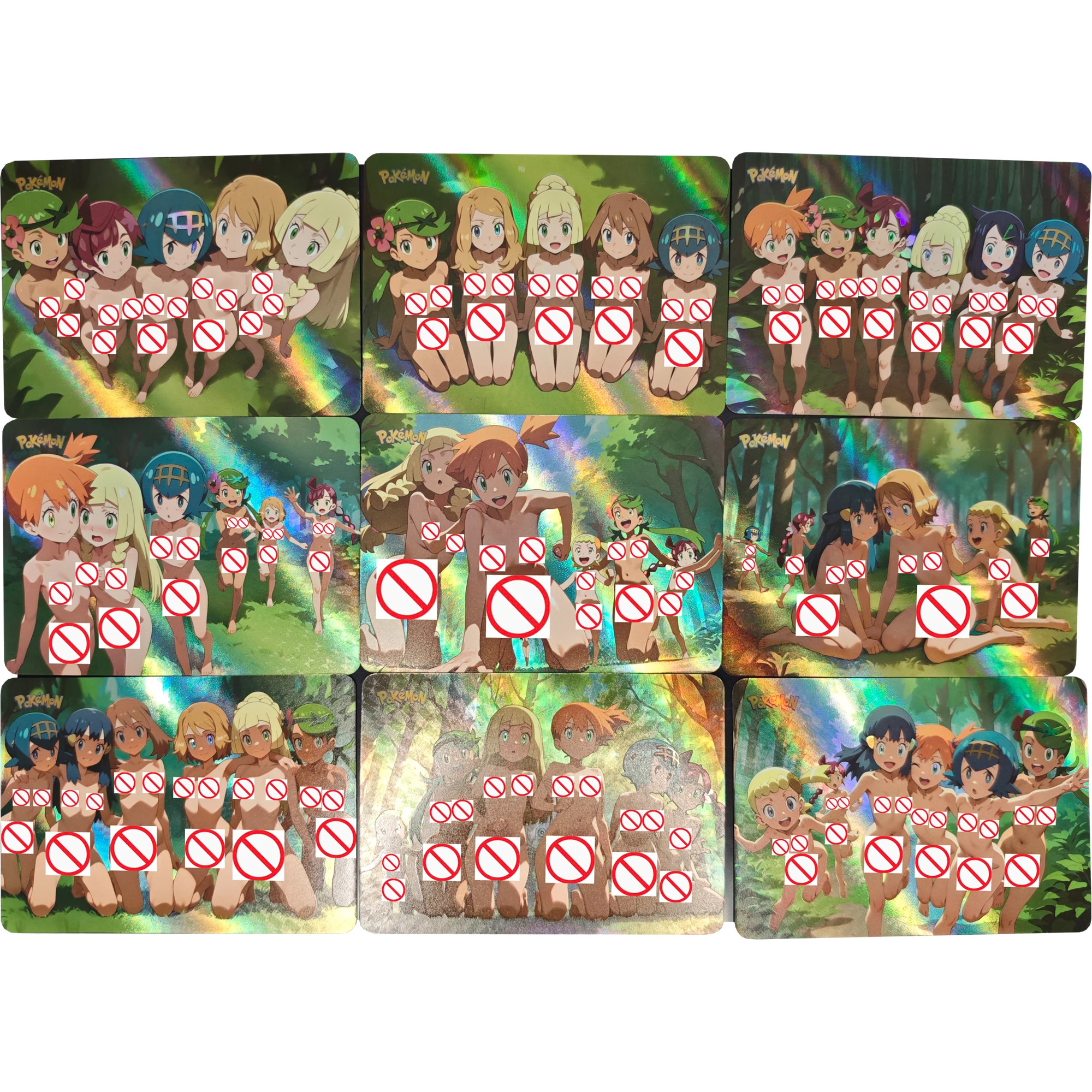 

9 шт./компл. PTCG телесный тренажер Misty Lillie Lana Marnie Mallow Iono флэш-карта Diy классическая игра аниме коллекционные карты подарочная игрушка