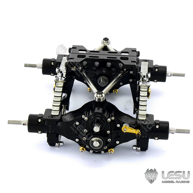 米国販売 LESU X-8002-A メタルリアサスペンションセット 1/14 タミヤ RC トラックアクスル DIY モデル用