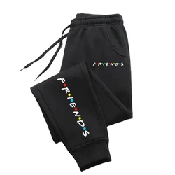 Friends Fun Letter Printed Men Women Pants Baggy Gym Trouser Loose Sport Loose Running Sweatpants Fitting Y2K Pant Couple