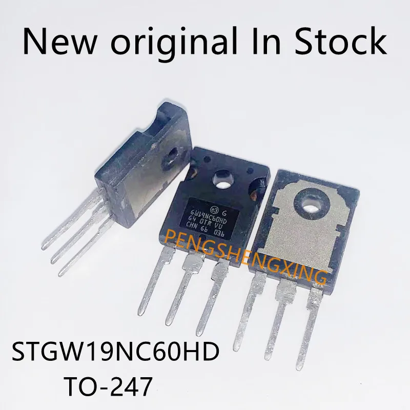 5ชิ้น/ล็อต STGW19NC60HD GW19NC60HD TO-247 600V 21A จุดขายร้อนคุณภาพ100%