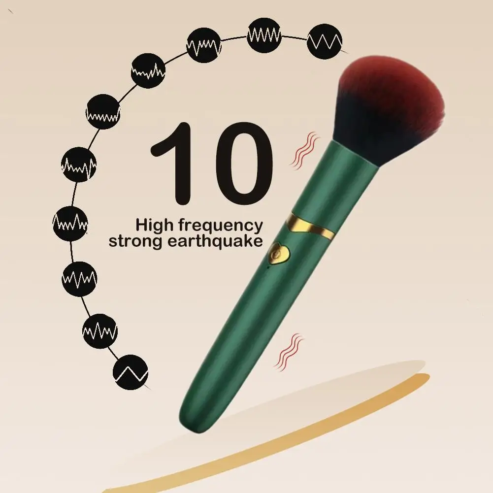 2 In 1 Electric Multi-Function Makeup Brush Foundation Make-Up Massage Vibration Powder Blusher Makeup Tools Makeup Brush image 6
