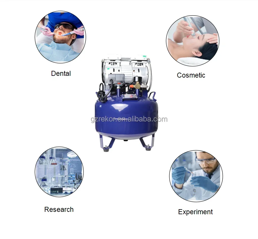 

High quality medical de-tal air compressor machine 30L oil free silent for de-tal clinic chair