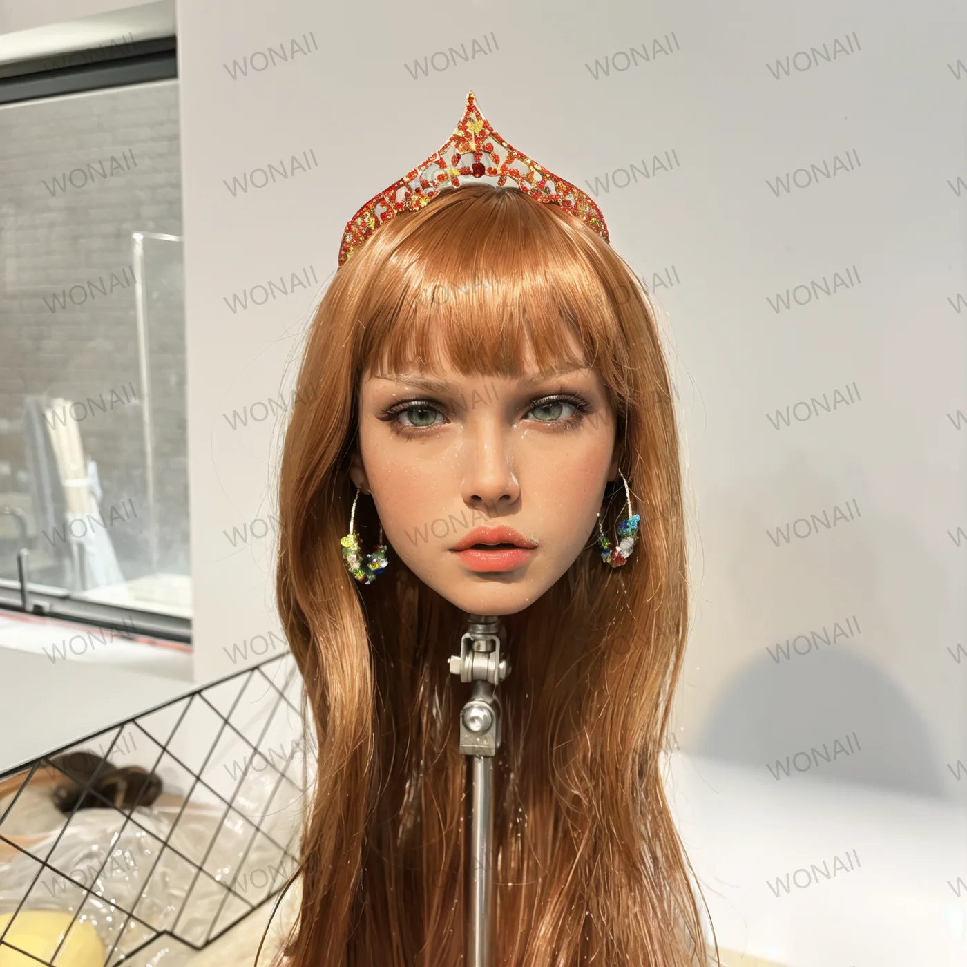 

European-style adult head, male adult toys, special mouth channel, channel containing special particles bump female model head f