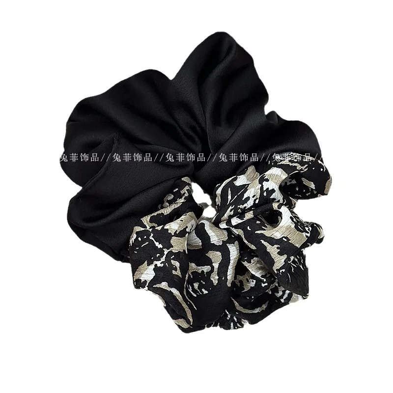 1PC Design Sense Hair Ring per donna Large Hair Scrunchie Satin Elastic Head Rope Female Simple Temperament Gum Hair Accessoires