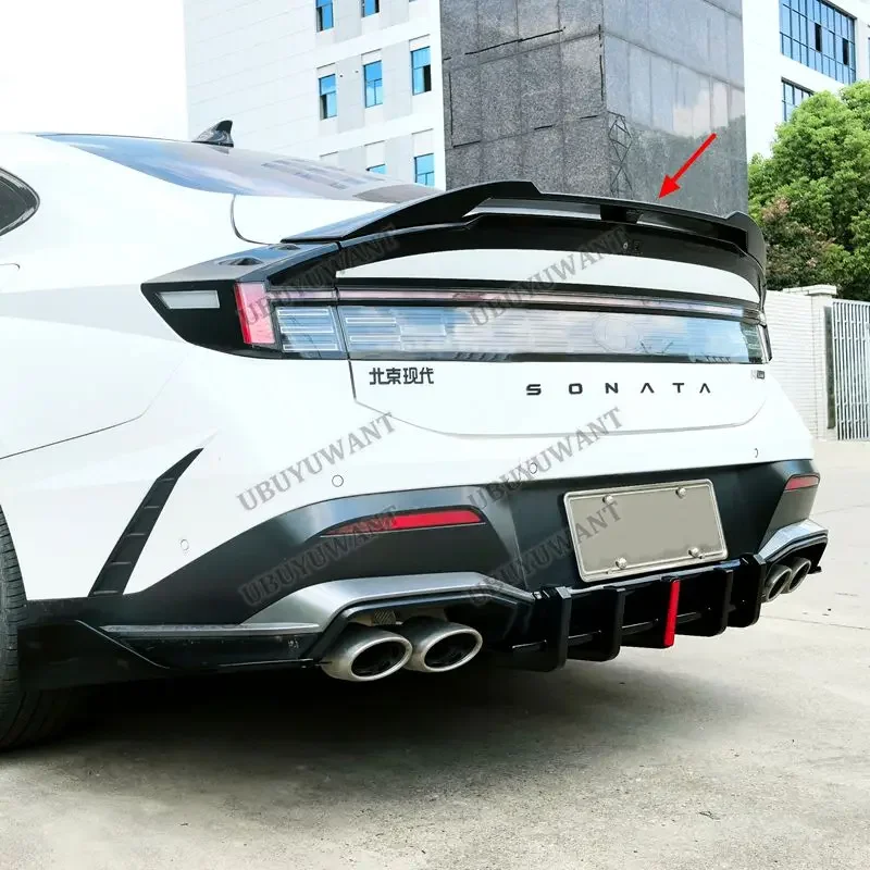 For Hyundai SONATA 11 Rear Spoiler Lip Splitter Exterior High Kick Tail Deck Lid Wing Accesories 2025+