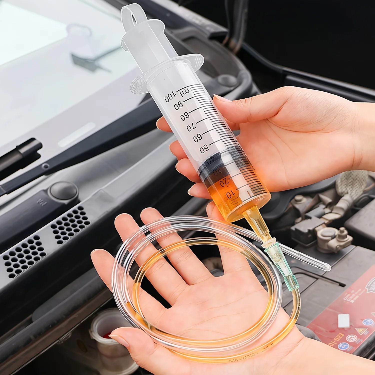 大容量プラスチック注射器 - 100ml、150ml、250ml、350ml、550ml、1000ml |     透明な体で99.82cmの測定値