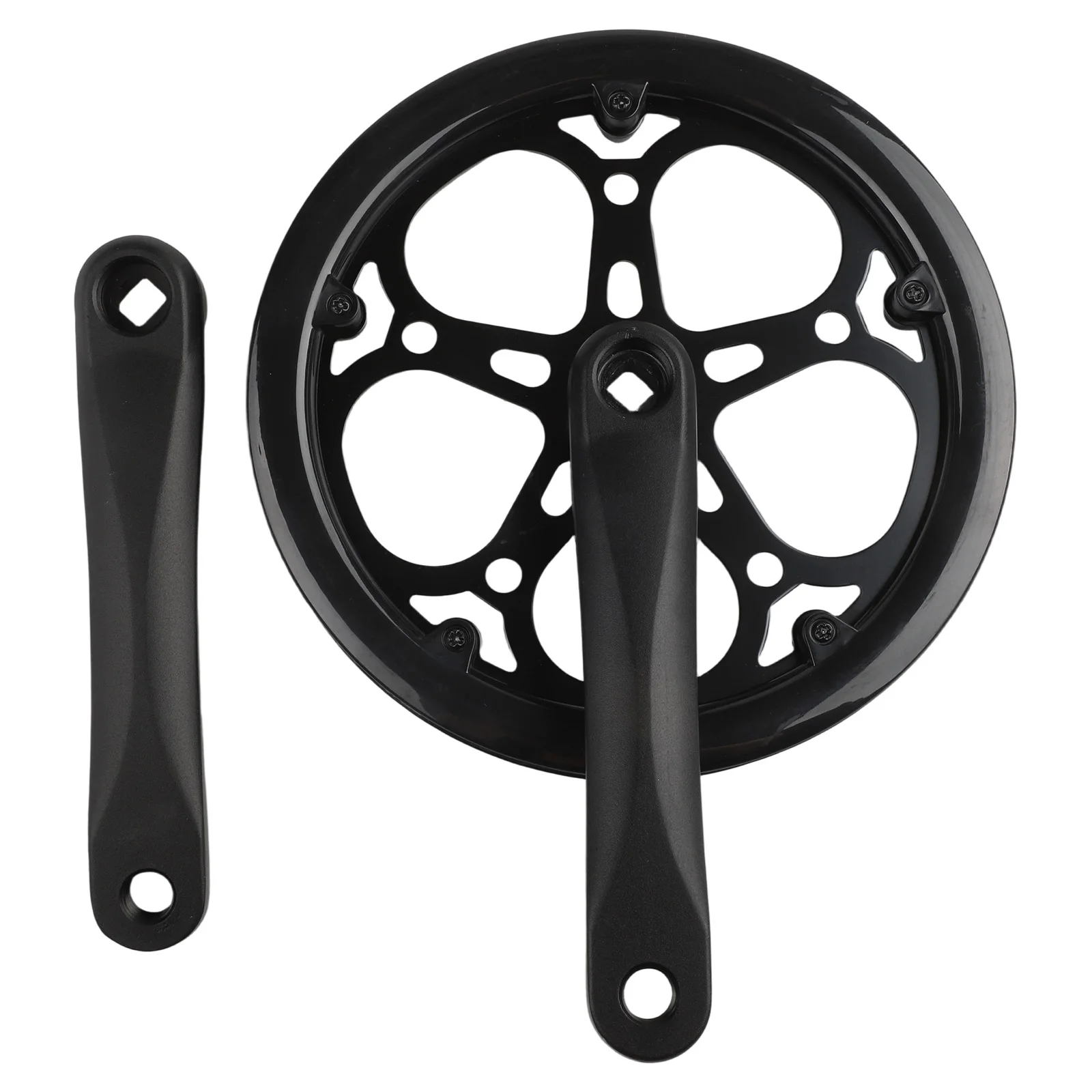 

Bike Guard Disc 170mm Crank Easy Installation Crank Folding Bike Accessories Plastic Guard Disc Accessory Black For Folding Bike