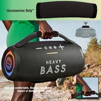 Subwoofer JBi portable avec bracelet en tissu noir, durable et confortable, adapté à l'audio automobile, cadeau de Pâques ou de Noël 1