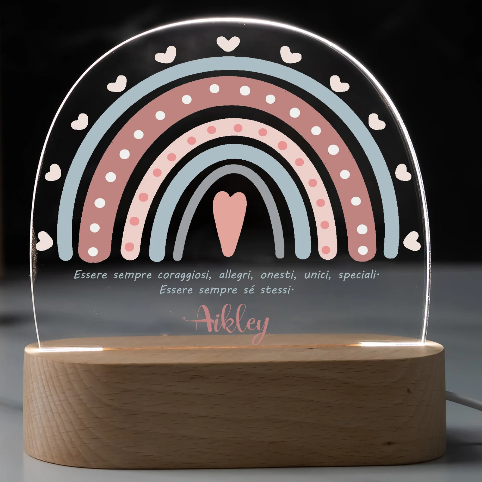 Personalized Custom Name Lamp Text Customized Bedroom Night Light Wedding Anniversary Birthday Home Decoration