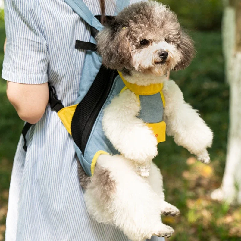 

Adjustable Pet Cat Chest Backpack for Outdoor Carrying Mesh Ventilation for Hiking Camping Trips Sling Bag Cat Accessories