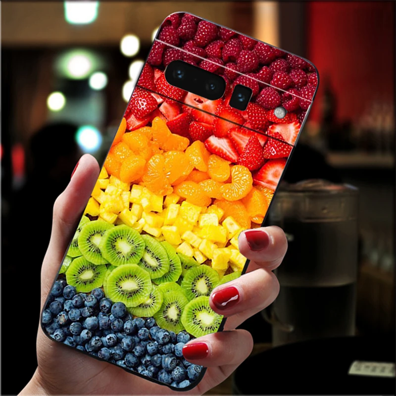 Phone Case for Google Pixel 9 Pro XL 8 7 6 Pro Pixel 8A 7A 6A 4A 3A 3XL Pixel 8 7 6 5 4 Fruit Watermelon Avocado Pineapple