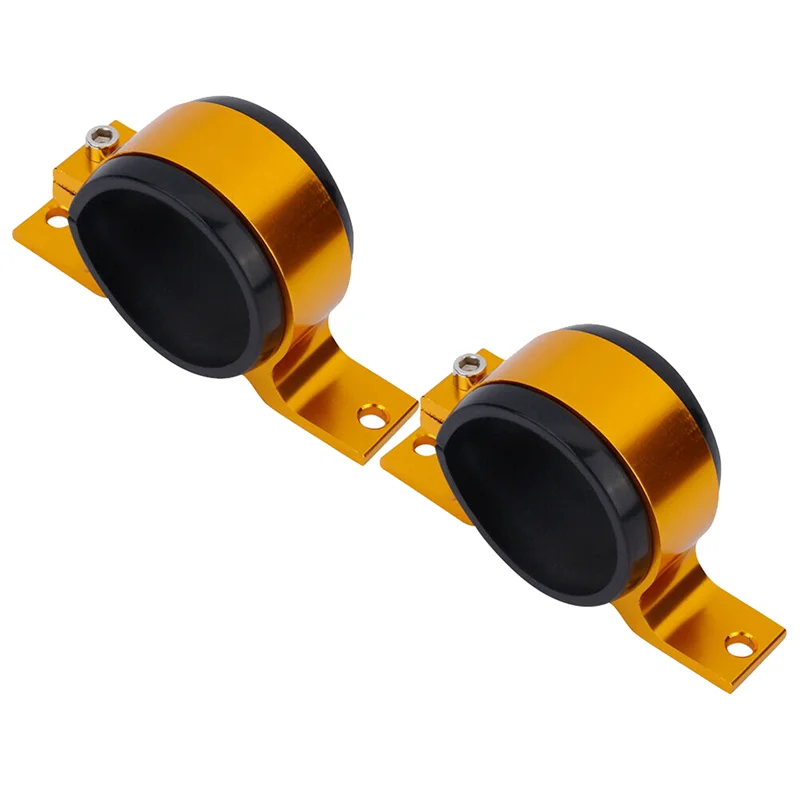 

2PCS Gold 60Mm Fuel Pump Single Mount Bracket Fuel Filter External Bracket Clamp Cradle for 044 BOSCH 380LPH 300LPH