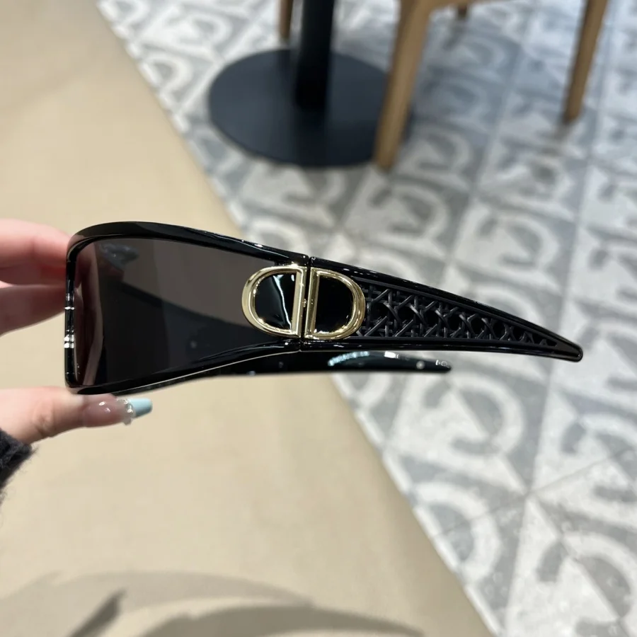 Gafas de moda para mujer, diadema futurista, dulce y fresco, estilo Y2K de gama alta, tecnología Cd negra, gafas de moda para mujer 2026